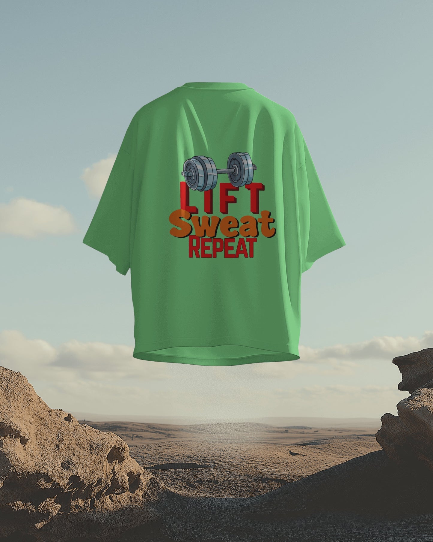 Lift. Sweat. Repeat - Over-sized Fit