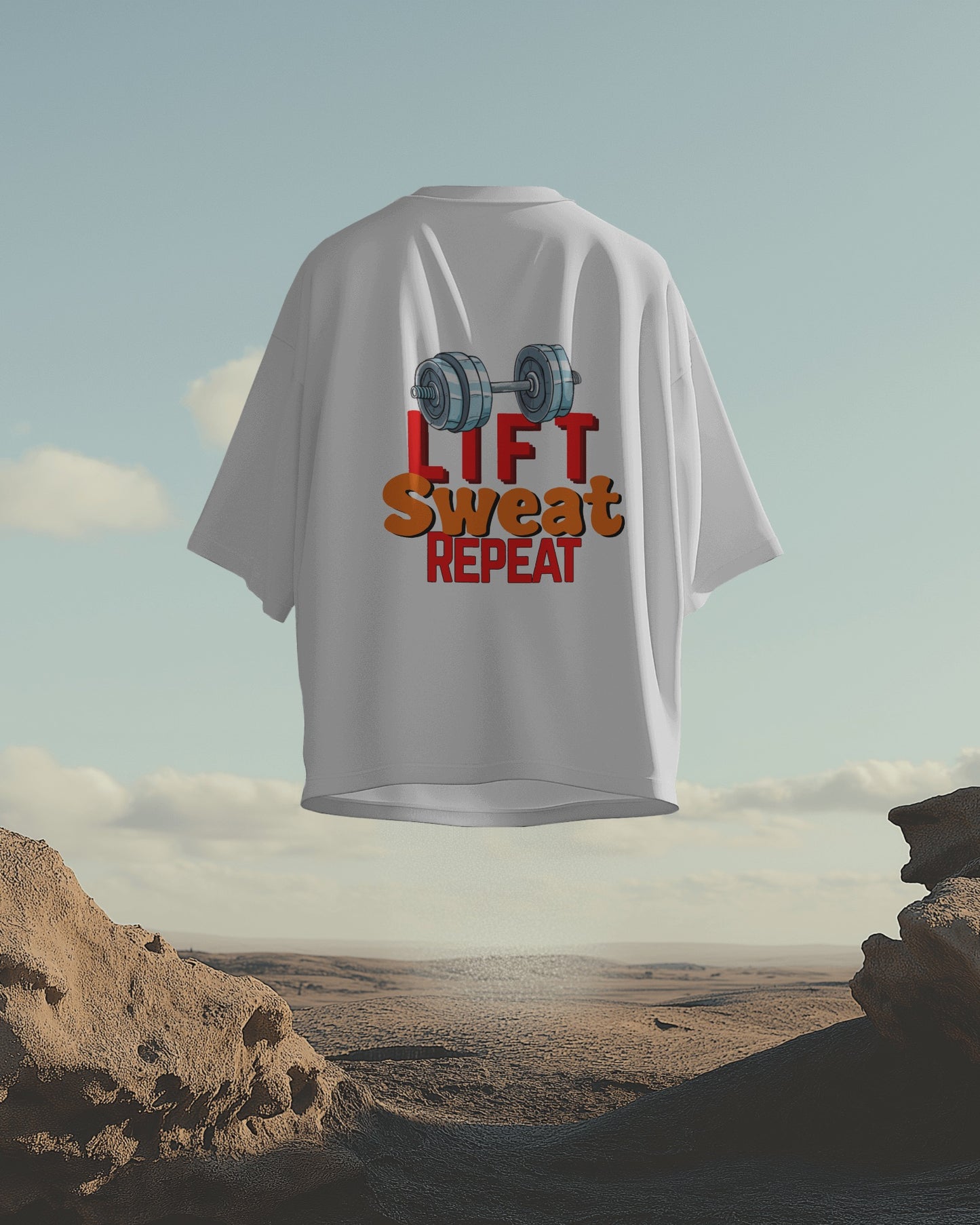Lift. Sweat. Repeat - Over-sized Fit