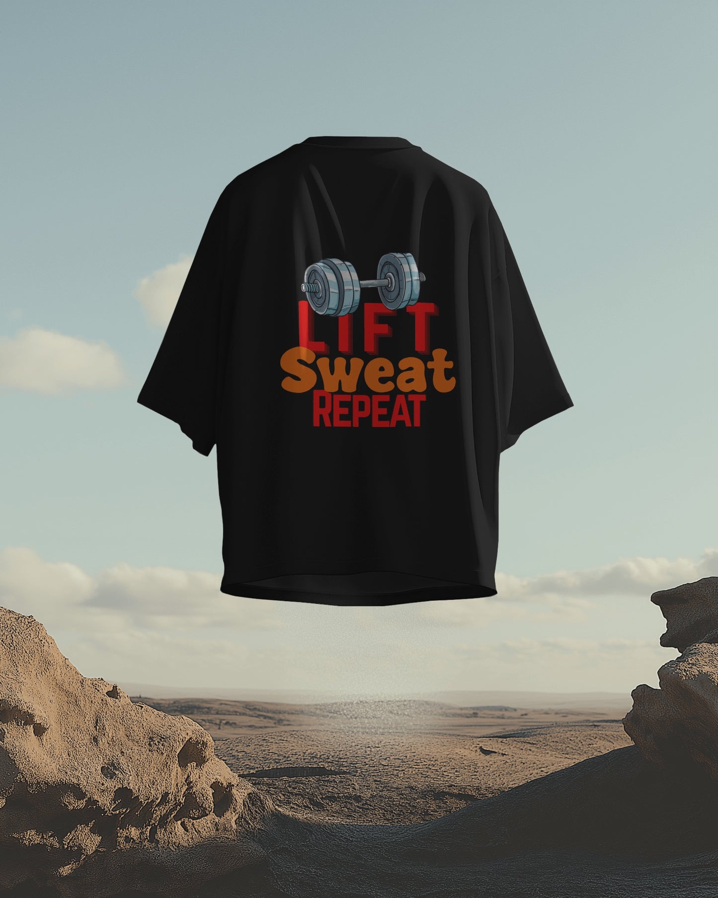 Lift. Sweat. Repeat - Over-sized Fit