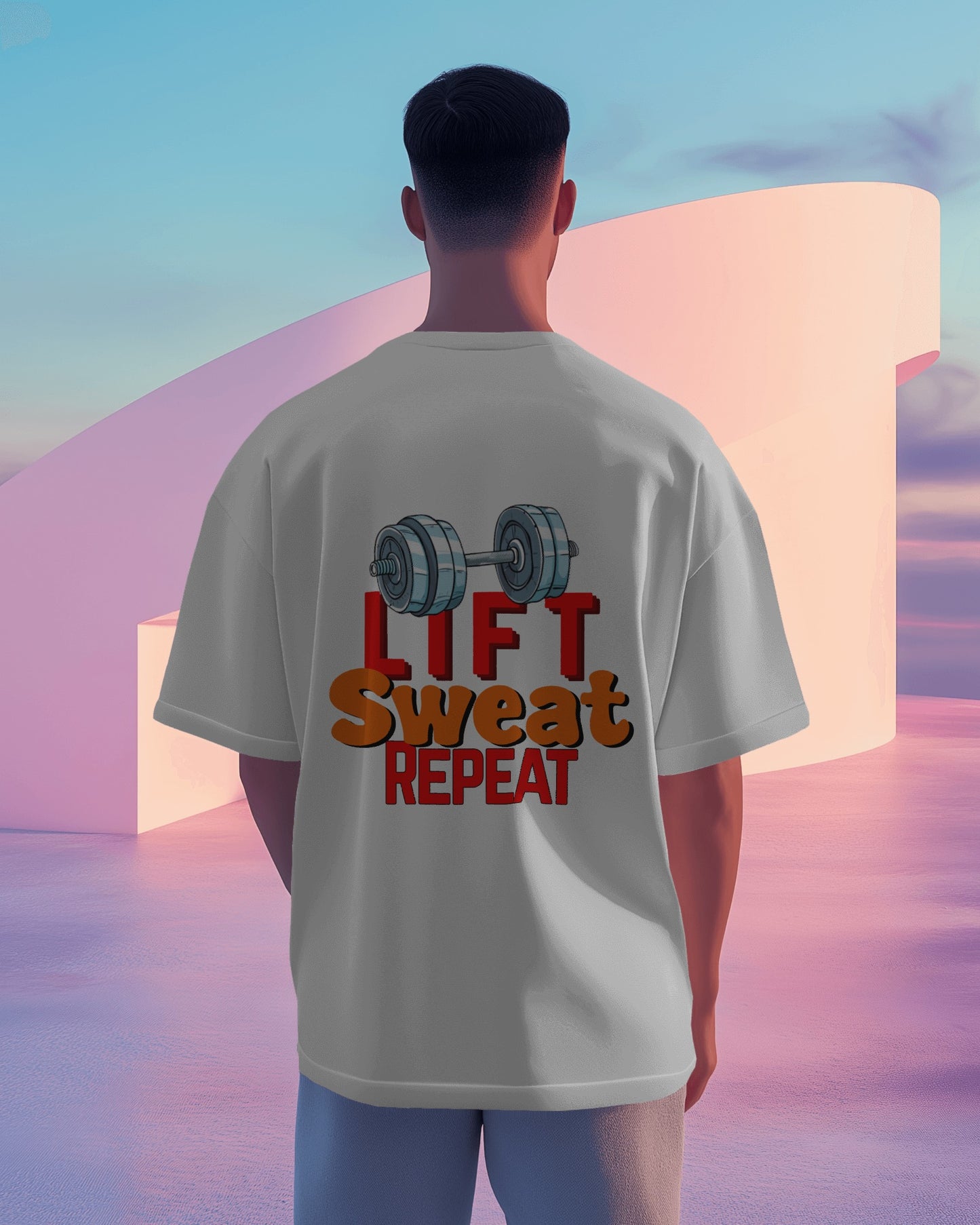 Lift. Sweat. Repeat - Over-sized Fit