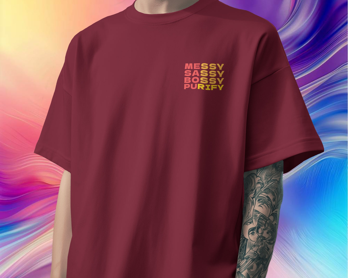 Messy-Sassy-Bossy-Pu___ - Over-sized Fit