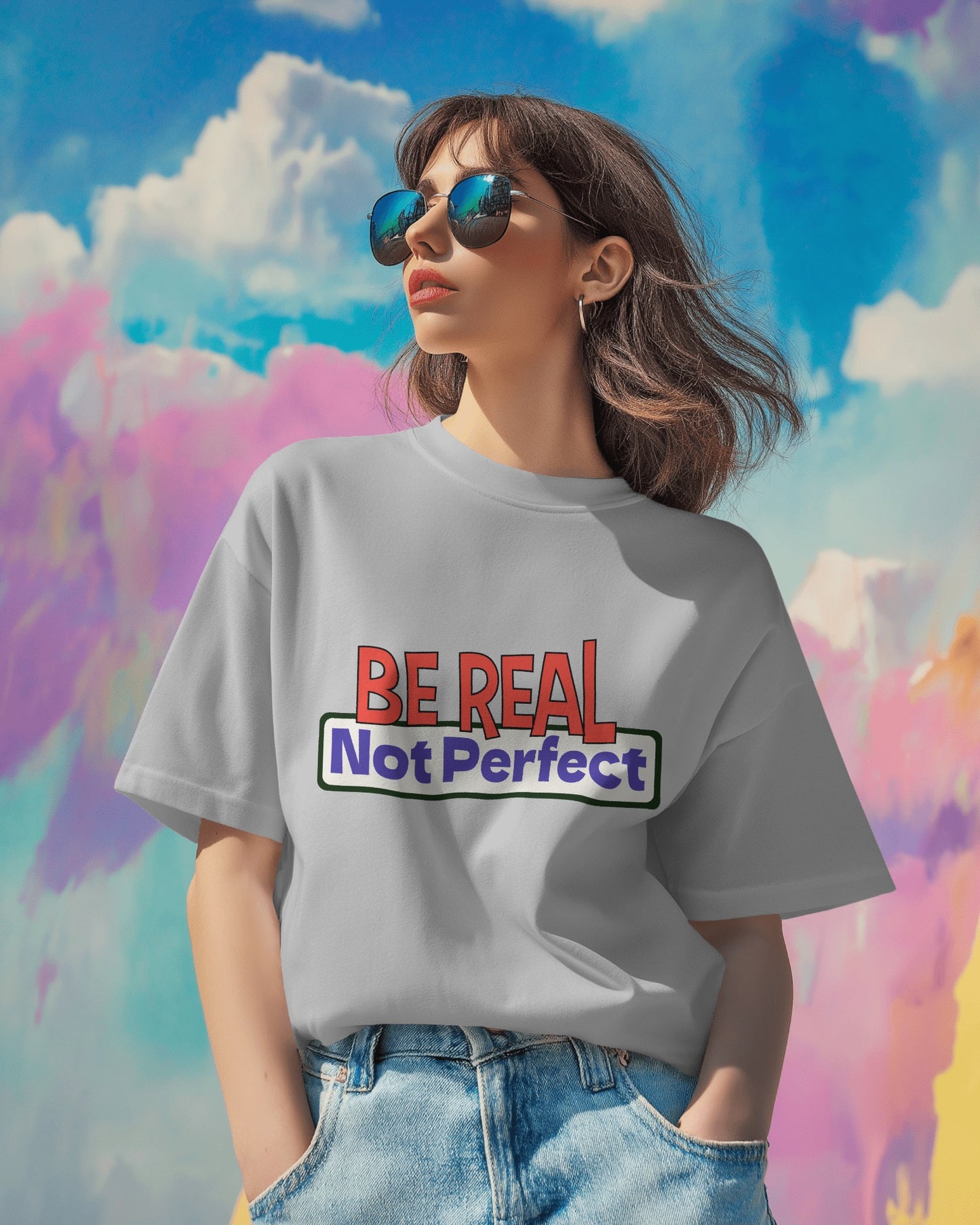 Be Real. Not Prefect - Over-sized Fit