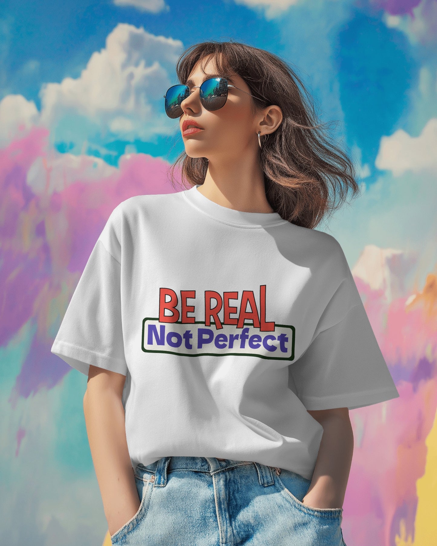 Be Real. Not Prefect - Over-sized Fit