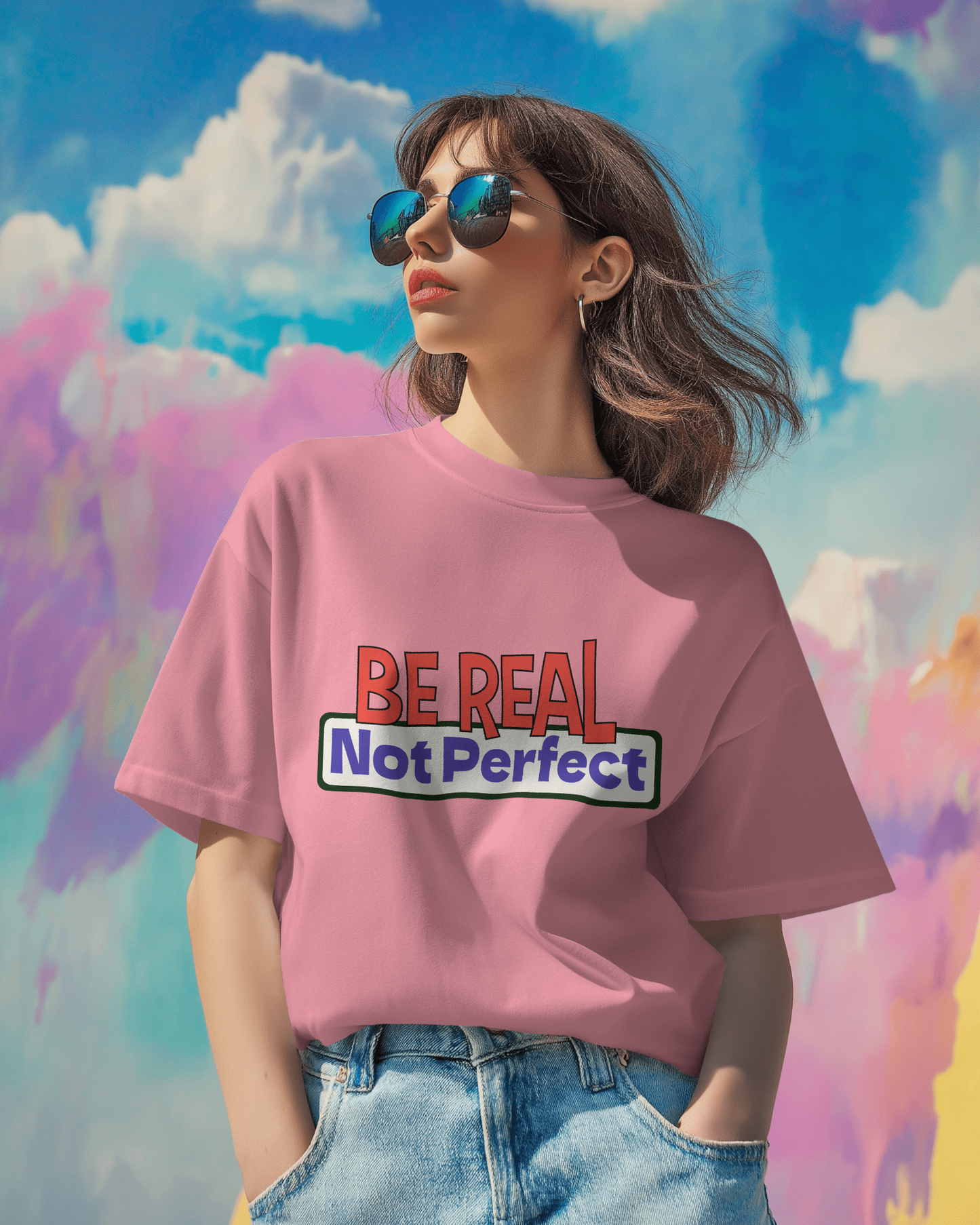 Be Real. Not Prefect - Over-sized Fit